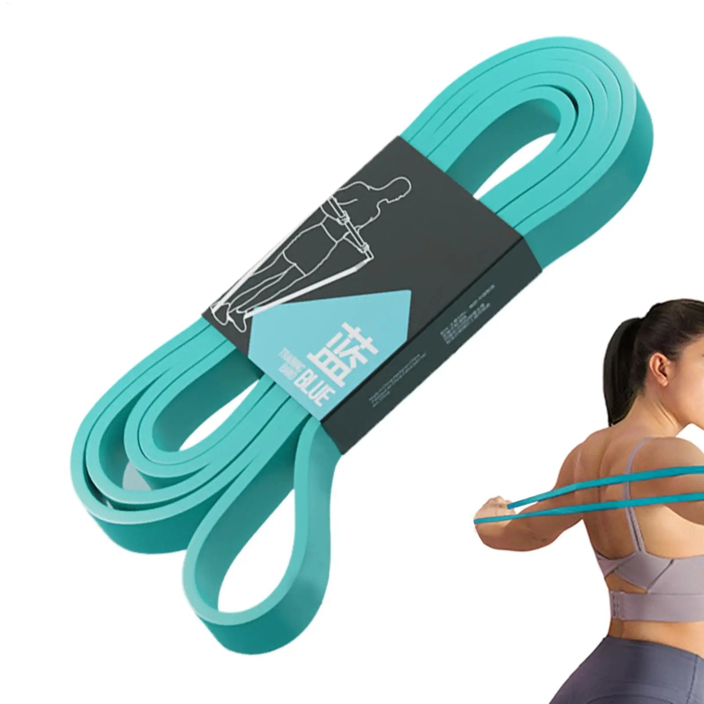 Bandas de resistencia para Fitness, bandas elásticas para estiramiento y entrenamiento de fuerza, bandas elásticas para ejercicio, para mujeres y hombres, gimnasio en casa, Pilates