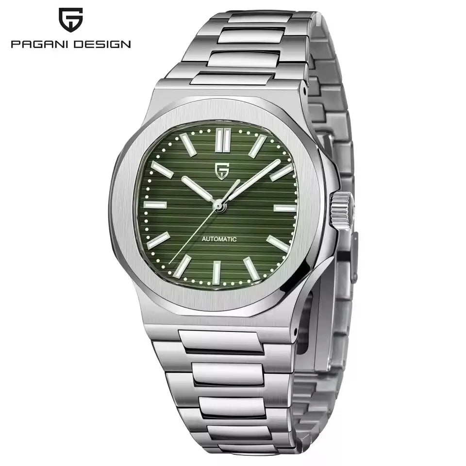 PAGANI DESIGN nuevo reloj mecánico deportivo elegante reloj luminoso de acero inoxidable para hombre zafiro Gaviota ST16 Movt relojes para hombre