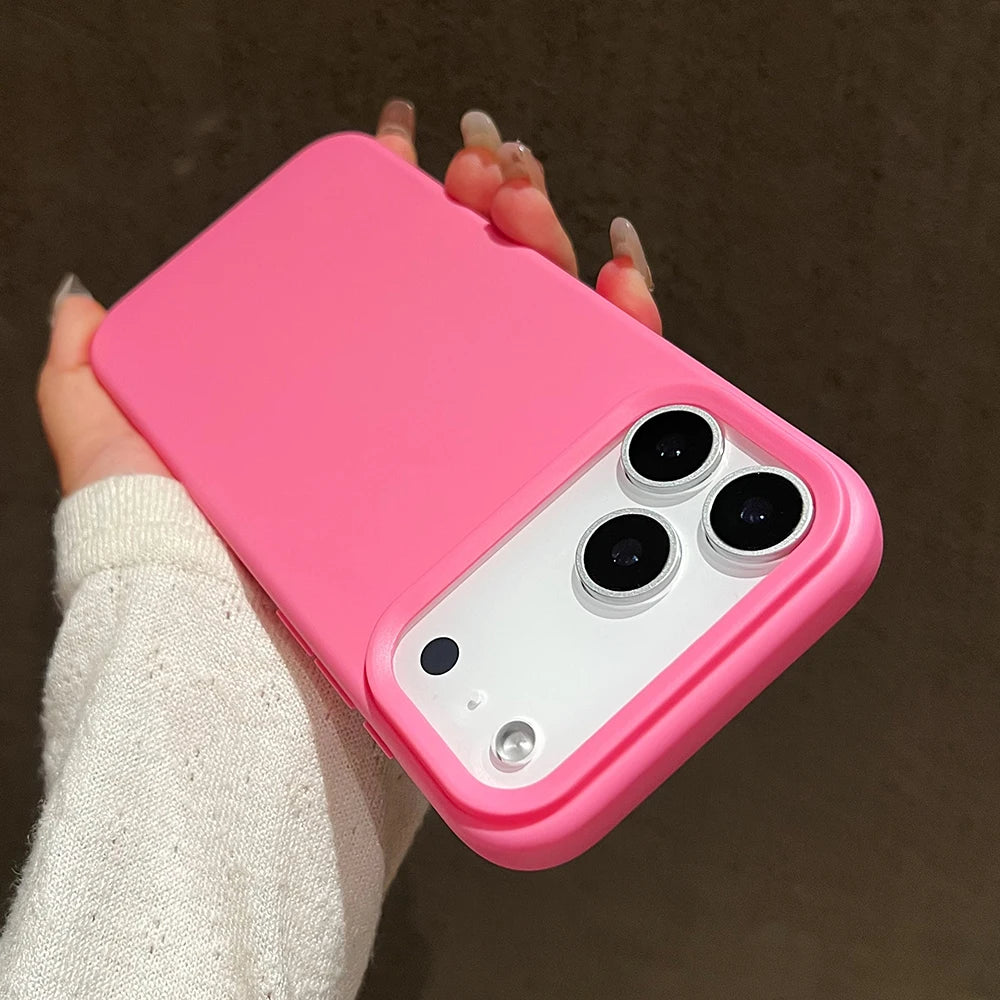 Funda protectora de silicona de Color caramelo para iPhone 17 Pro Max 17 Air 17 Pro, funda trasera de TPU suave mate a prueba de golpes