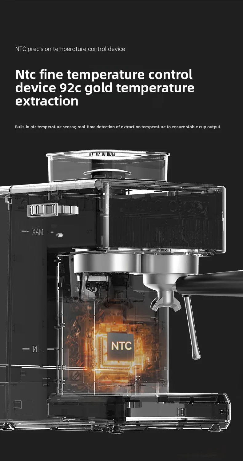 Molino de Café Eléctrico + Máquina de Café Integrada | Totalmente Automático, Granos de Café Recién Molidos | Molienda Rápida para el Desayuno