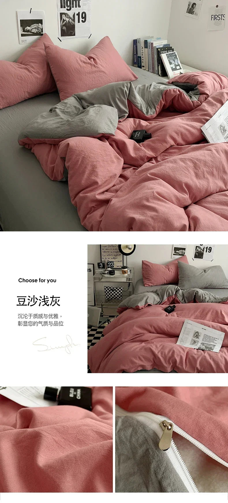 Juegos de edredón de cama, funda nórdica, sábanas con funda de almohada, juego de ropa de cama para cama Queen/King, edredones de cama