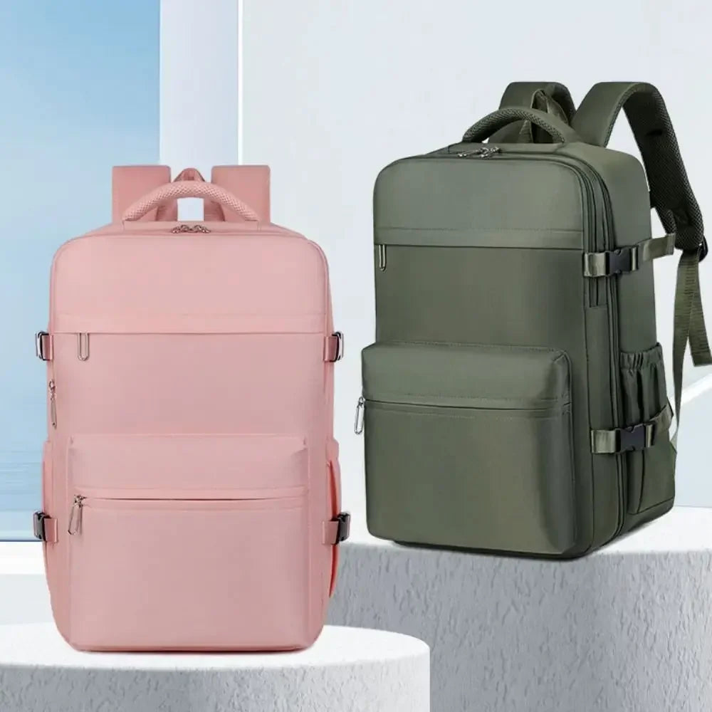 Mochila de compresión al vacío para hombre, mochila para ordenador portátil, mochila de viaje al vacío para senderismo, mochila Ryanair, bolsa de cabina de 46x30x20