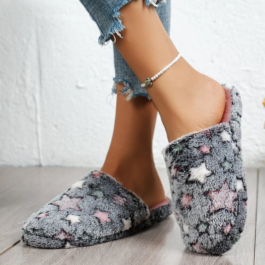 Zapatillas de casa para hombre y mujer, zapatos cálidos de felpa peluda para interior, dormitorio, ligeras, EVA, algodón, chanclas suaves y sólidas, Otoño e Invierno
