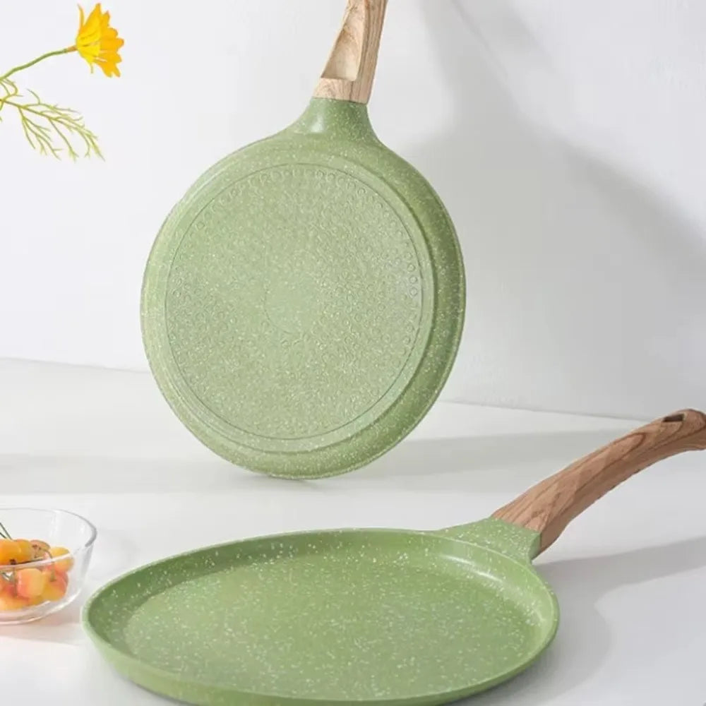Olla para panqueques japonesa duradera de 6/8/10 pulgadas, sartén antiadherente fácil de limpiar, cocina para desayuno, Cocina de Inducción de Gas