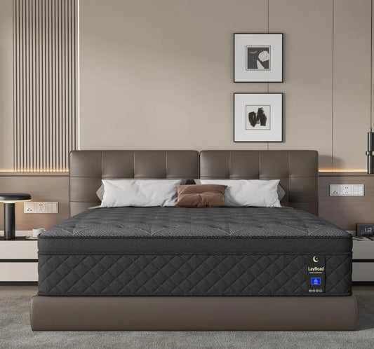 12/14 Inch Gel Memory Foam Hybrid Mattress Twin Full Queen King Sizes Mattress Bed In A Box, Euro Top Medium Firm for Back & Lumbar Support, Individual Pocket Spring Bed for Motion Isolation & Fiberglass Free