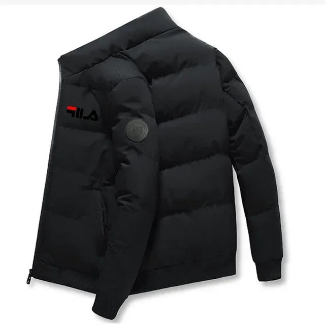 Abrigo Corto de Invierno para Hombre, a la Moda 2026, Grueso y Cálido, Cortavientos, con Cierre y Estampado, Chaqueta Casual para Hombre, Tallas M-5XL, Parka