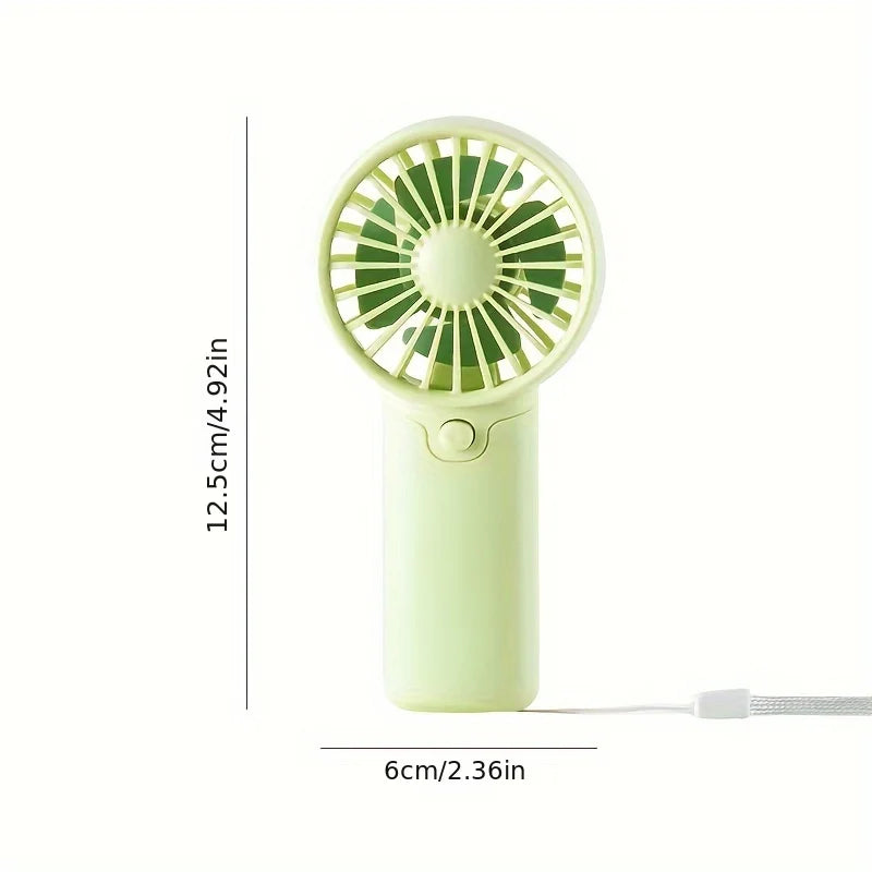Ventilador portátil, práctico y creativo, pequeño ventilador de bolsillo, ventilador de mano, ligero, ajustable, lindo, Mini ventilador de mano, refrigeradores de aire
