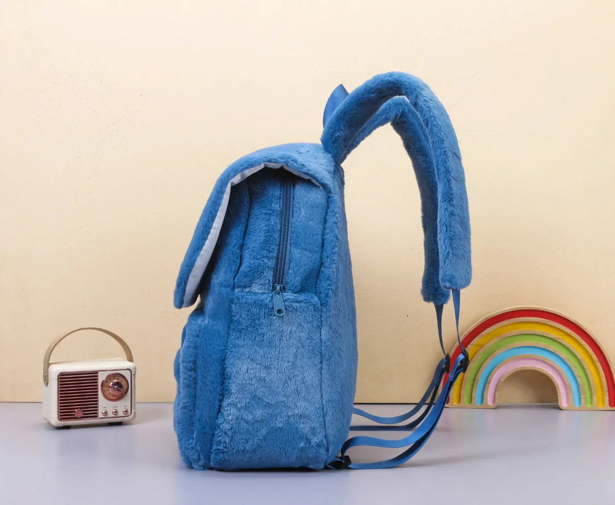 Mochila de Peluche Stitch 2026, Mochila Escolar Japonesa Azul con Diseño Divertido de Stitch, Mochila de Gran Capacidad para Estudiantes, Bolsa de Jardín de Infancia, Regalo para Niños