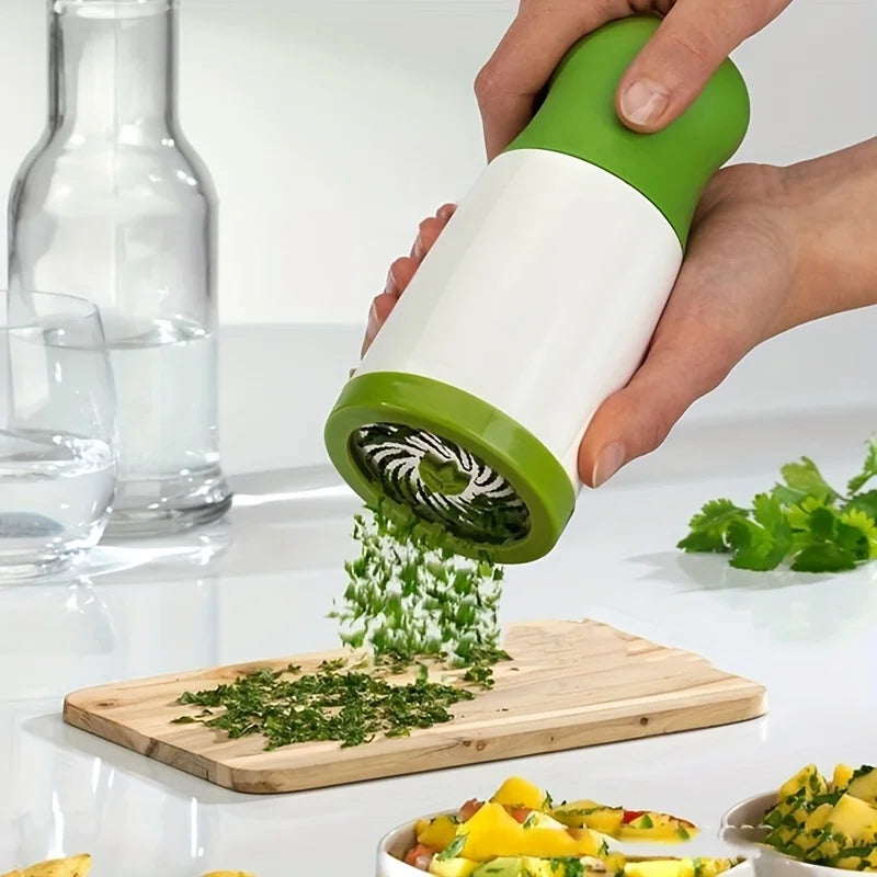 Molinillo Manual de hierbas, molino de especias, trituradora de perejil, cortador de verduras, picadora de cilantro, Chile y Cilantro, herramienta de cocina, 1 ud.