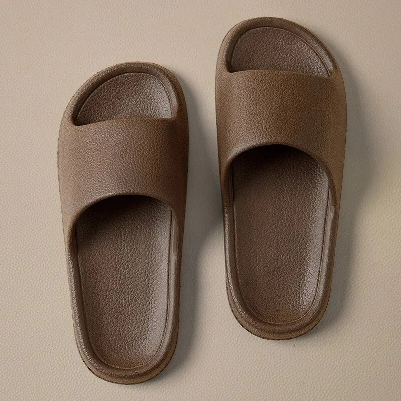 Zapatillas planas ligeras de EVA para mujer, zapatos de baño para el hogar, masaje cómodo, toboganes de interior, zapatos de ducha, moda de verano