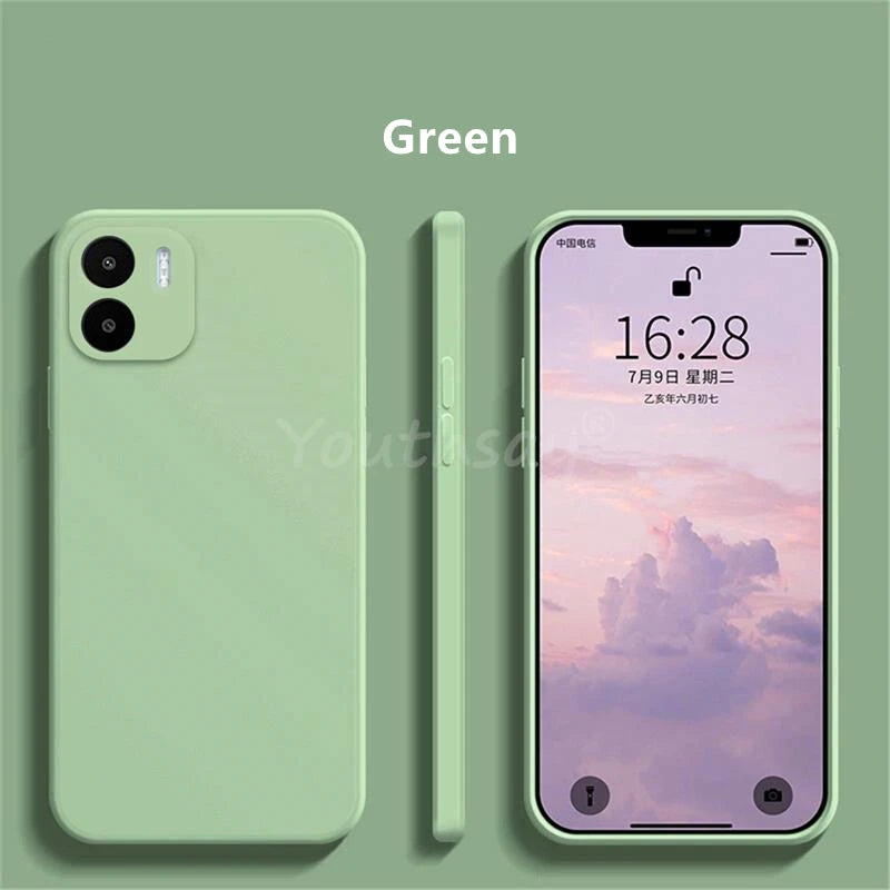 Funda para Redmi A1, Carcasa para Xiaomi Redmi A2 A1, Funda Protectora Original de Silicona Líquida Suave TPU para Teléfono Redmi A1