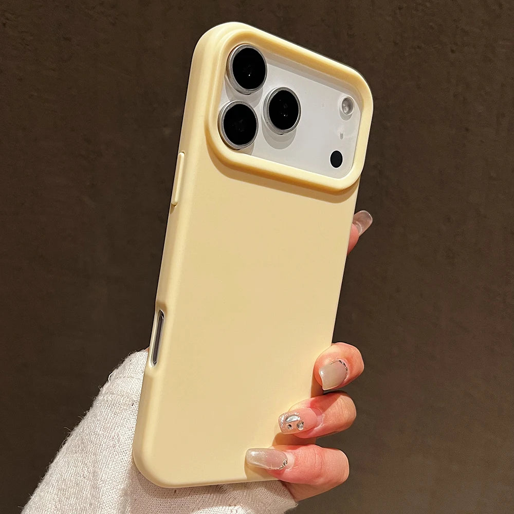Funda protectora de silicona de Color caramelo para iPhone 17 Pro Max 17 Air 17 Pro, funda trasera de TPU suave mate a prueba de golpes