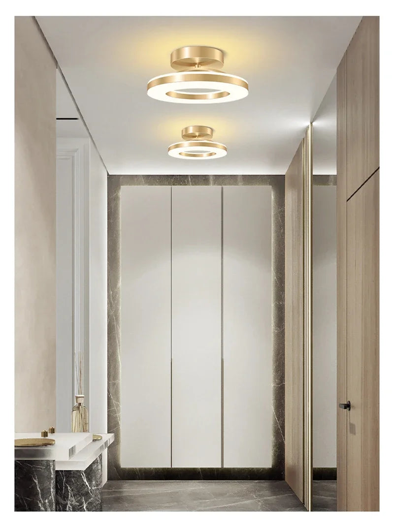 Lámpara de techo LED moderna, iluminación interior, decoración del hogar para dormitorio, mesa de comedor, sala de estar, balcón, pasillo, luz de techo