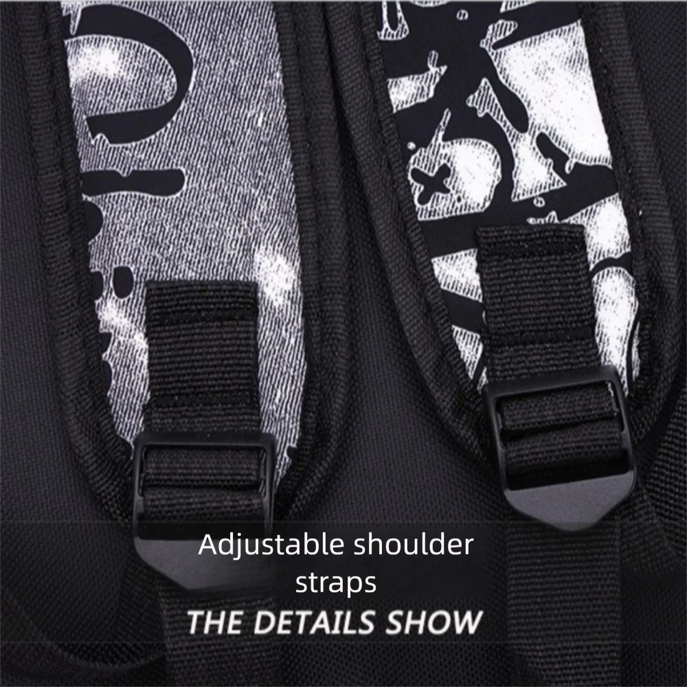 Mochila escolar para estudiantes con grafiti de gran capacidad, mochila informal de moda para mujer, mochilas escolares bonitas de dibujos animados para ir al trabajo en niñas