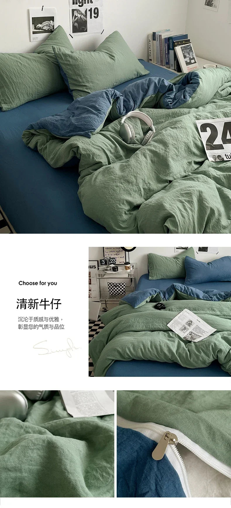 Juegos de edredón de cama, funda nórdica, sábanas con funda de almohada, juego de ropa de cama para cama Queen/King, edredones de cama