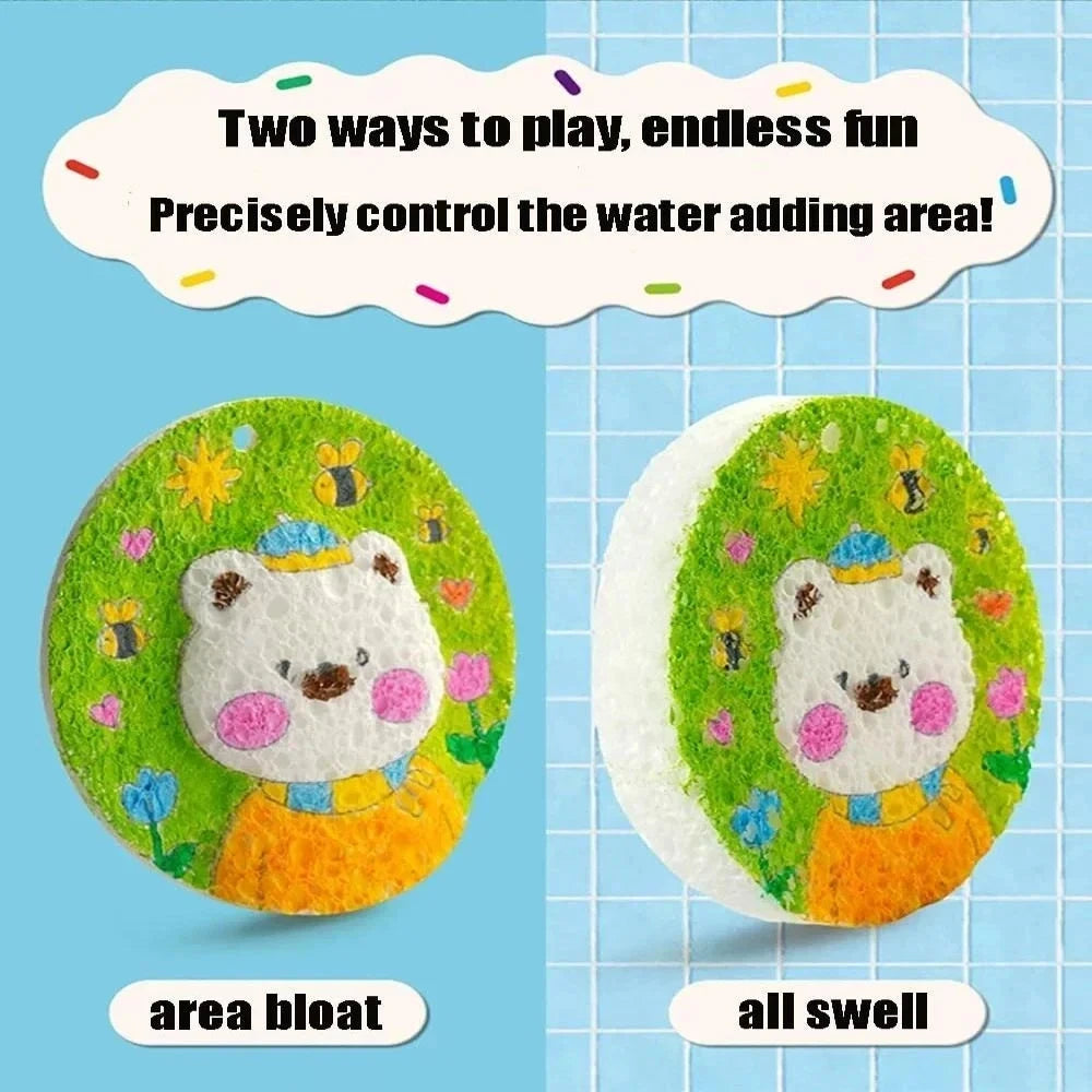 Lienzo Mágico para Dibujo 3D, Esponja para Niños, Papel para Pintar 3D, Papel para Dibujo Artístico 3D para Niños, Kit de Pintura con Textura Mágica para Niños