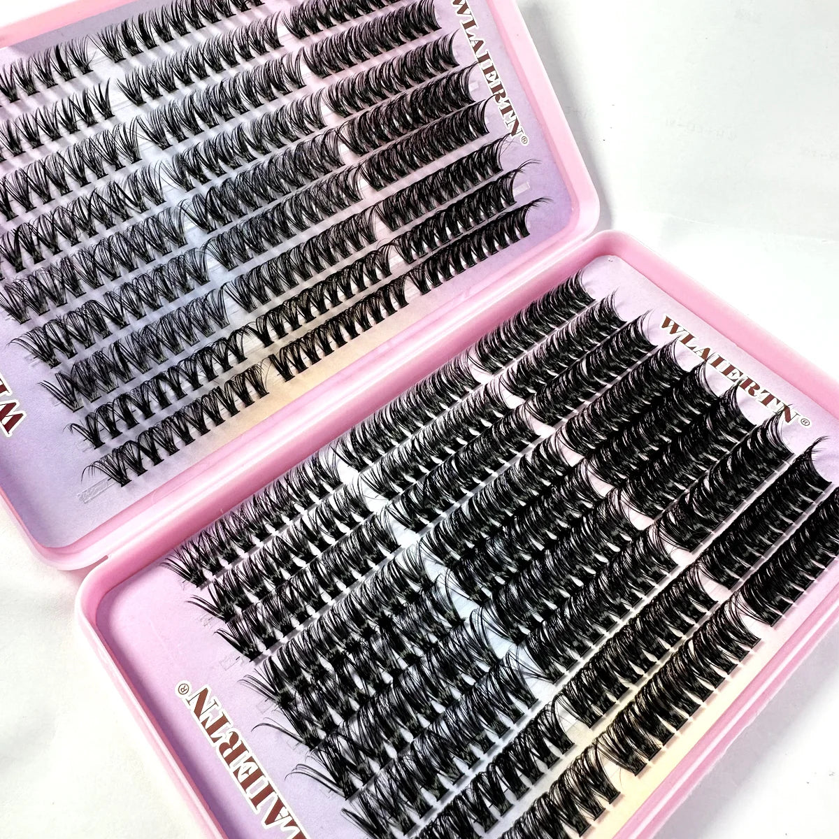 Pestañas de imitación de visón 540Cluster C rizador 9-16mm extensión de pestañas naturales mezcladas tira rusa 3D herramienta de maquillaje de pestañas Personal