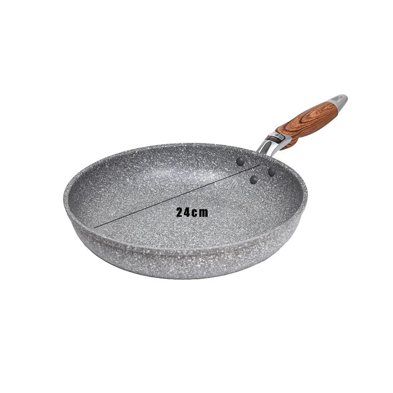 Sartén antiadherente para el hogar, Wok, Cocina de Inducción para panqueques, estufa de gas, cacerola especial, sartén antiadherente duradera