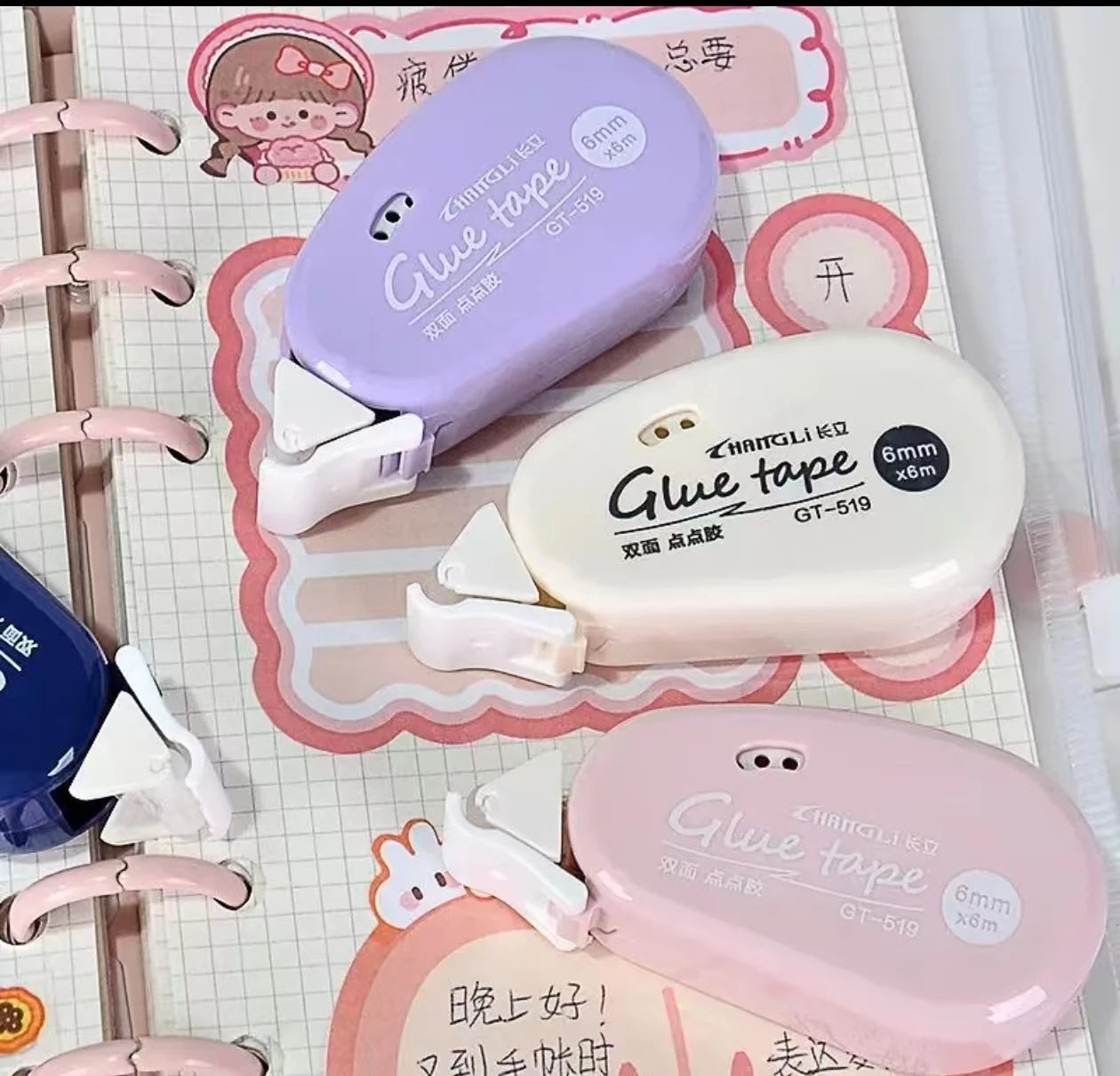 1-4 piezas de cinta adhesiva de doble cara con puntos de pegamento para álbumes de recortes, collages, diarios, manualidades, artículos de papelería escolar
