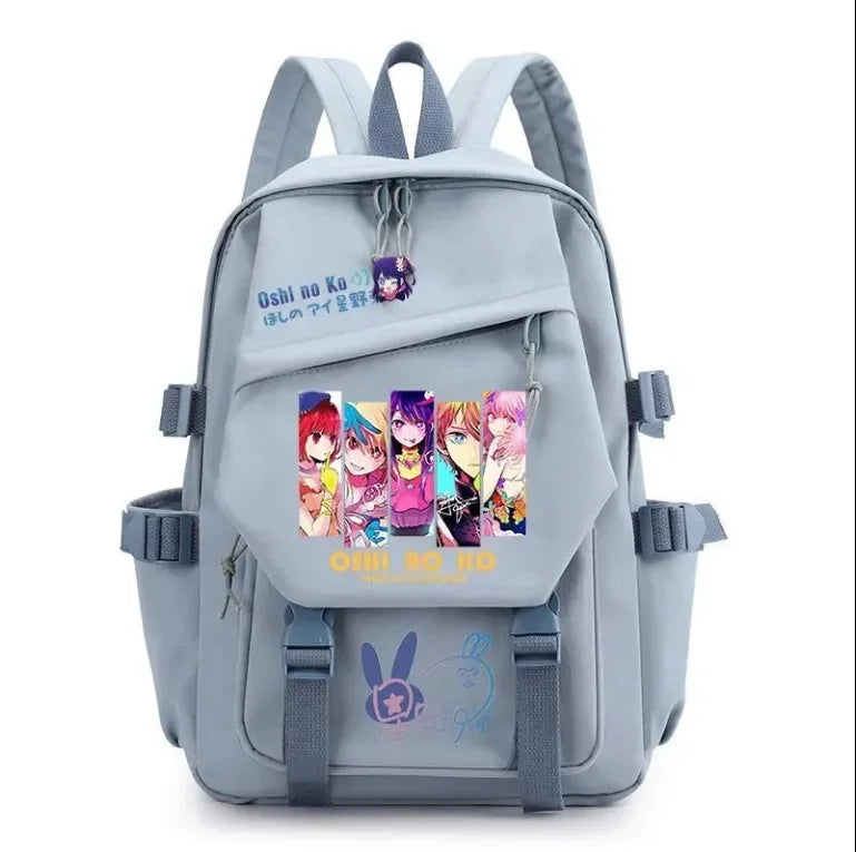 Mochila OSHI NO KO, mochila de anime recomendada para niños, mochila escolar para estudiantes, regalo para niñas, mochila de viaje diaria bonita