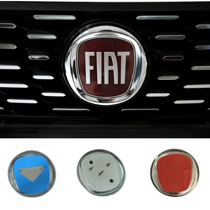 ABS capó de coche capó delantero parrilla maletero trasero emblema Logo insignia pegatina para FIAT Abarth 500 Pulse Panda Tipo Strada 600 500L Mobi