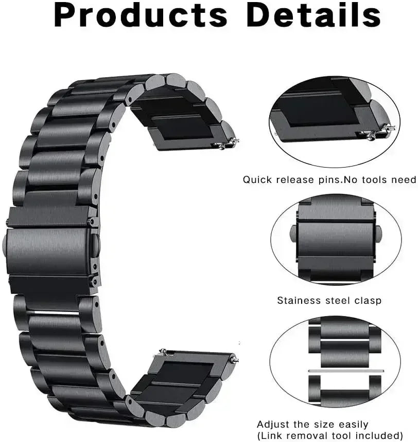 Correa de Metal de acero inoxidable de 22mm para CMF de Nothing Watch Pro, Correa de reloj para CMF Watch Pro 2, Correa de repuesto
