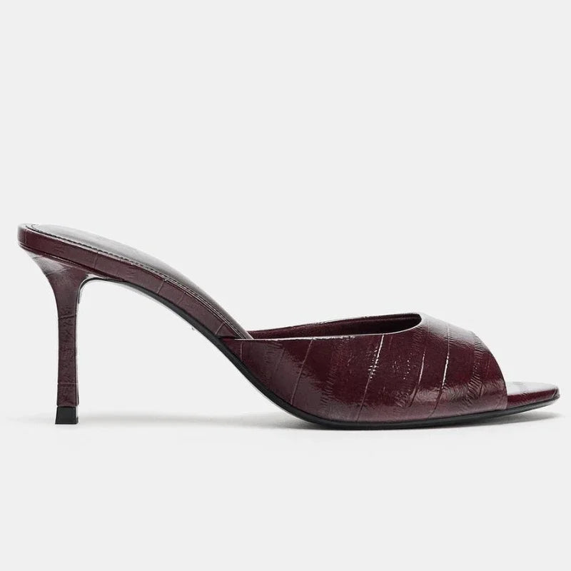 Elegantes Sandalias de Tacón Alto con Punta Abierta para Mujer, Clásicas, Casuales, Cómodas y Sexys, Zapatos de Vestir