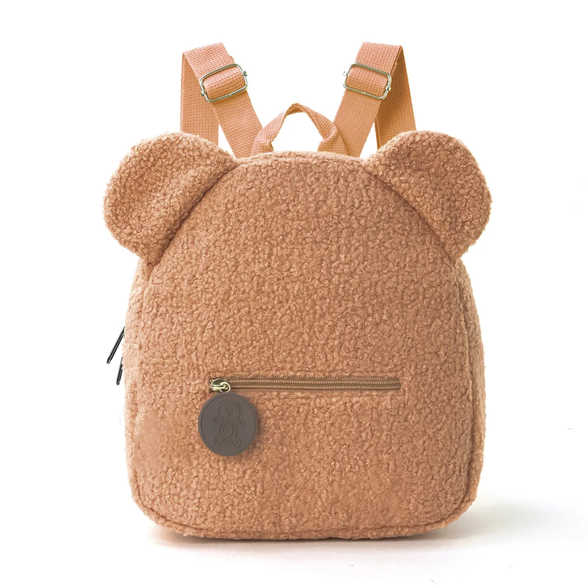 Mochila de felpa para niños, mochilas con orejas de oso a la moda, mochila de dibujos animados para niños, mochila de pana para niñas, regalo para niños