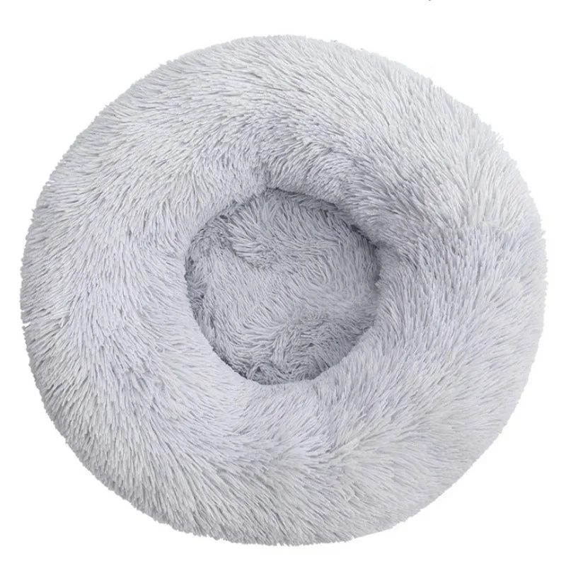 Cama redonda para mascotas de 40-90cm y 6 tamaños, cama para perros grandes, cama para gatos súper suave, casa para perros de peluche para perros medianos, casa para dormir cálido en invierno