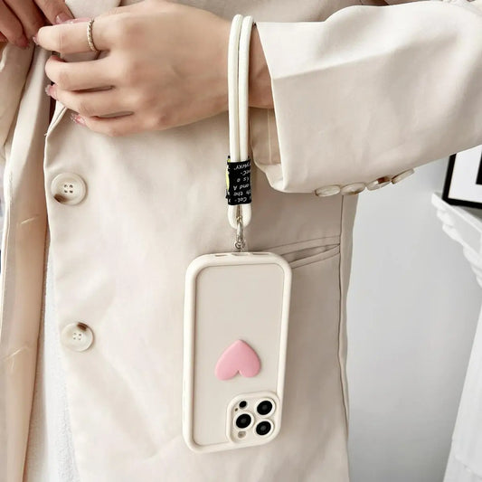 Para Honor 200 Pro funda de teléfono Honor 200 Honor 200 lite amor corazón con sonrisa correa de mano Protector de cámara lente contraportada