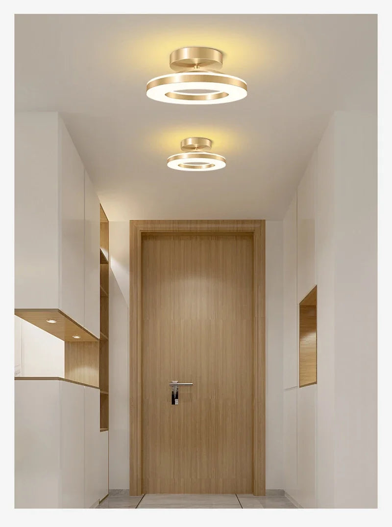 Lámpara de techo LED moderna, iluminación interior, decoración del hogar para dormitorio, mesa de comedor, sala de estar, balcón, pasillo, luz de techo