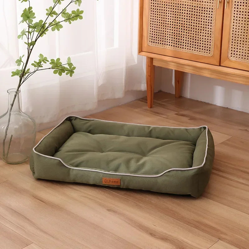 Cama para perros, camas para perros de compañía, relleno de algodón PP grueso para las cuatro estaciones, resistente a mordeduras, impermeable, estera Oxford 600D, accesorios para perros