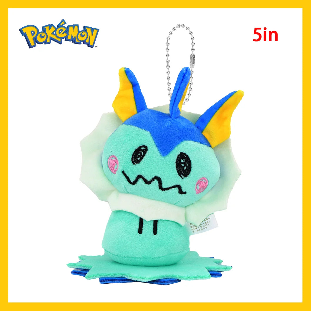 Llavero de peluche Mimikyu Eevee, colgante de anime de Pocket Monster con personajes de Eeveelution y Snorlax, para coleccionistas, regalo y decoración para fans de Sylveon
