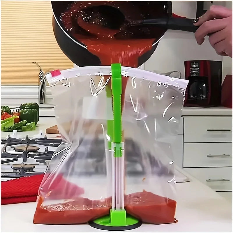 El Gadget de Cocina Definitivo: Soporte para Bolsas de Plástico, Soporte para Sándwiches, Clip para Bolsas de Almacenamiento de Alimentos y Más!