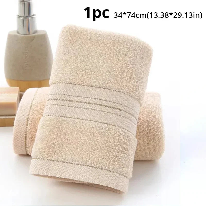 Toalla de baño de algodón grueso aumenta la absorción de agua para adultos Toalla de baño de color sólido de seda dorada Toalla de cara de afinidad suave