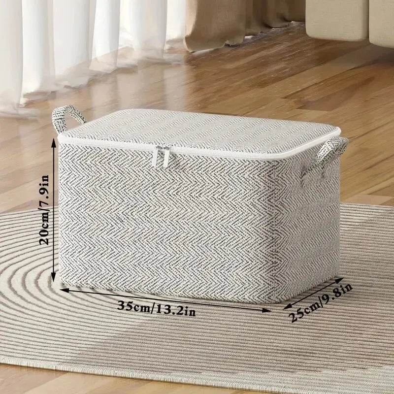 Bolsa de almacenamiento de gran capacidad para el hogar, organizador de armario de Material no tejido, se puede utilizar para ropa de edredón, juguetes, 1 unidad