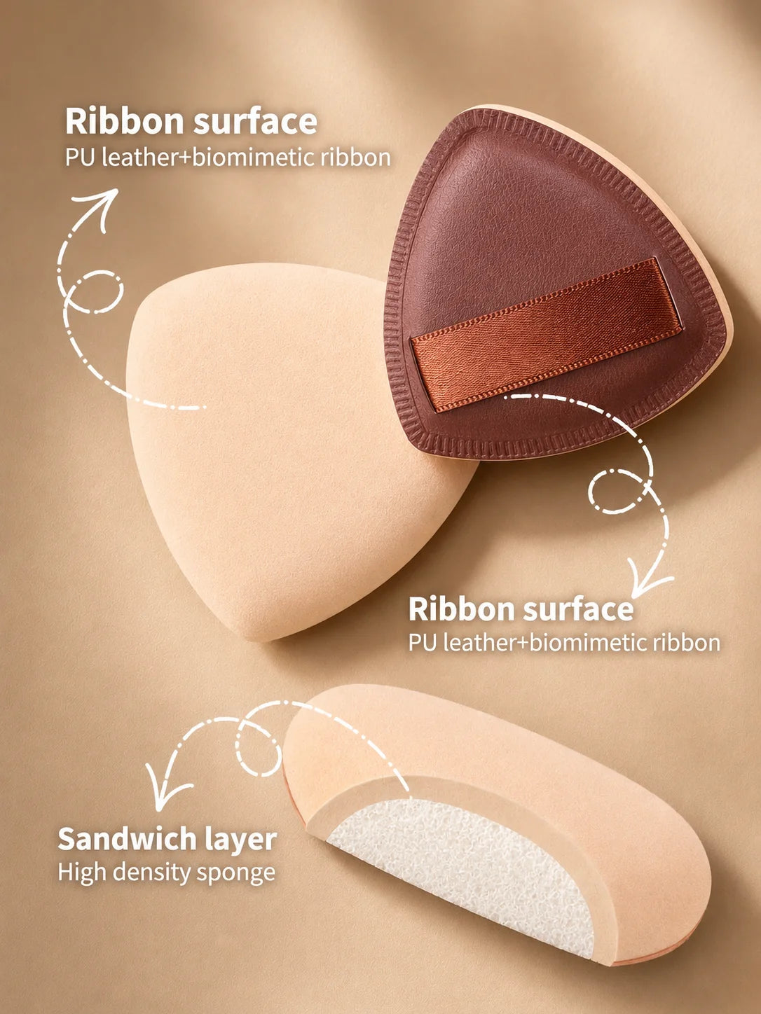 Set de Brochas de Maquillaje Profesional de Doble Punta que Incluye Brocha para Base, Brocha para Contorno, Brocha para Rubor, Brocha para Polvo, Brocha para Sombras de Ojos, C