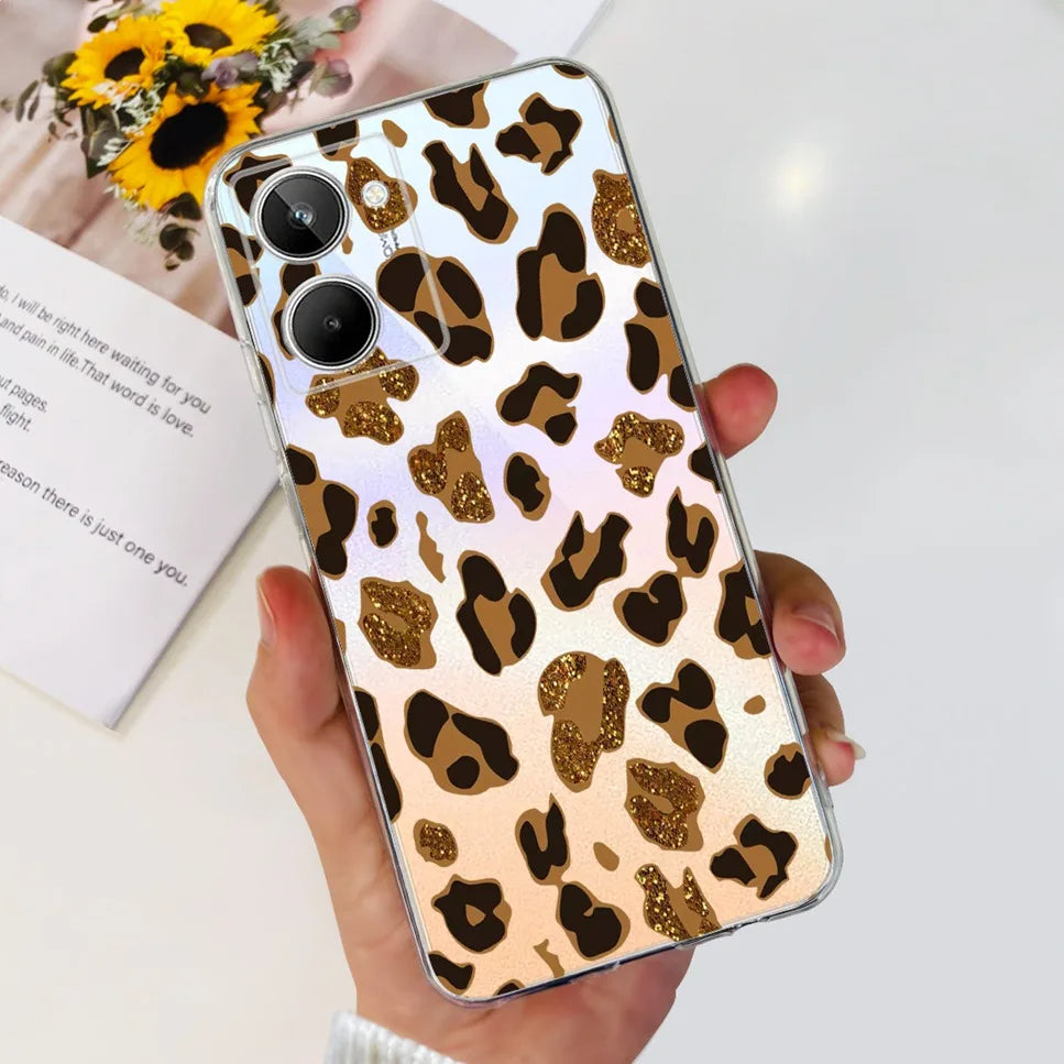 Para Realme 10 4G RMX3630 funda de teléfono suave de silicona TPU a prueba de golpes para Realme 10 funda protectora trasera con diseño de dibujos animados bonitos