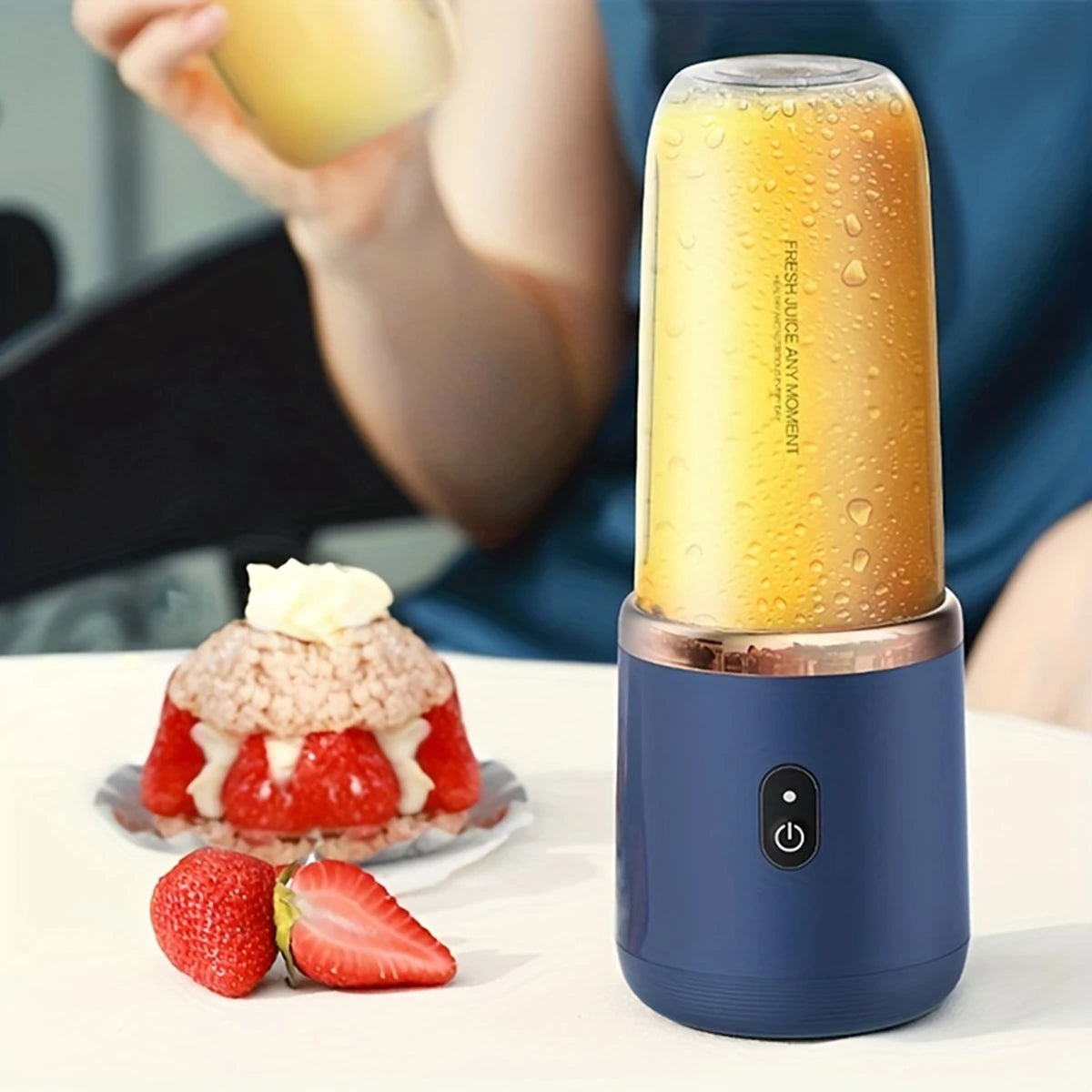 Licuadora Portátil Eléctrica con 6 Cuchillas, Multifuncional, para Jugos, Smoothies, Hielo y Procesamiento de Alimentos