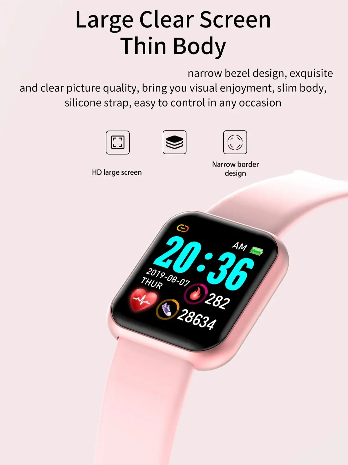 Reloj inteligente para mujeres y hombres, reloj de pulsera con Bluetooth, reproductor de teléfono conectado, música, Fitness, pulsera deportiva, Monitor de sueño, relojes digitales