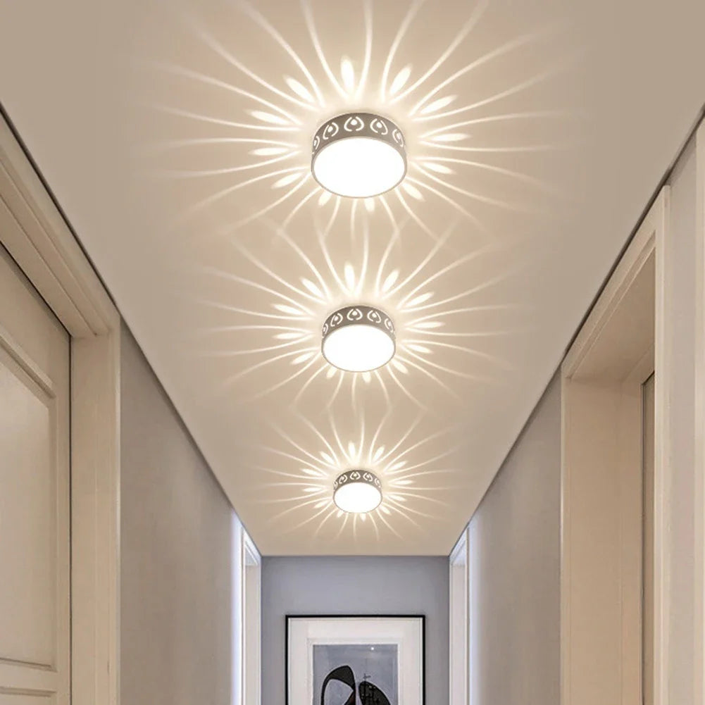 Lámpara LED moderna para techo de pasillo, focos de techo ahorradores de energía para decoración del hogar, pasillo de entrada, lámpara para balcón y dormitorio