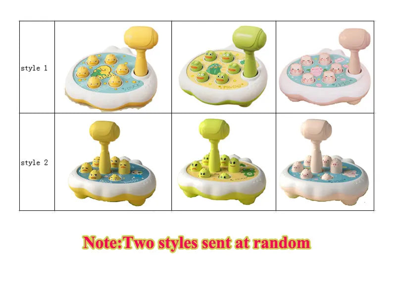 Juguete de pato/rana/cerdo para bebé, juego de aprendizaje Montessori, rompecabezas educativo, regalo para niños pequeños de 12 a 24 meses, niño/niña con martillo