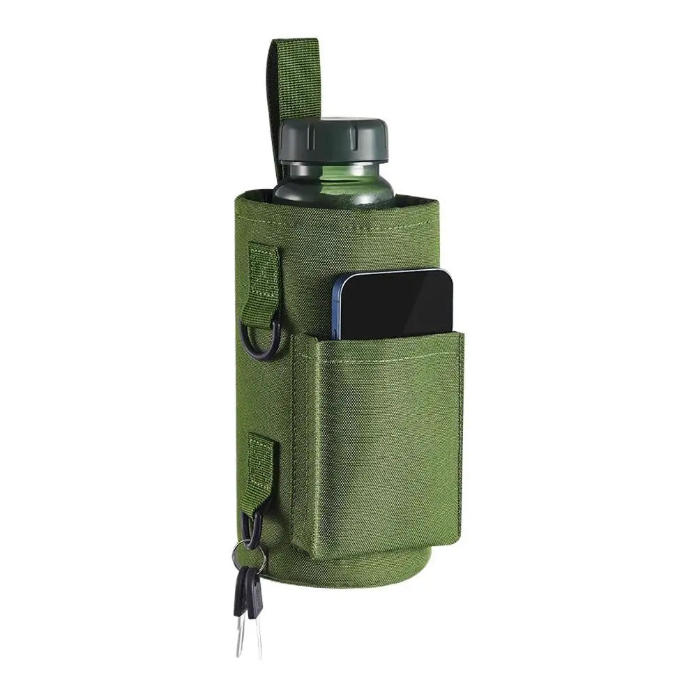 Bolsa para botella con eslinga magnética con correa para el hombro, soporte para botella de agua, soporte para teléfono para hombres y mujeres, entrenamiento, Fitness, viajes al aire libre