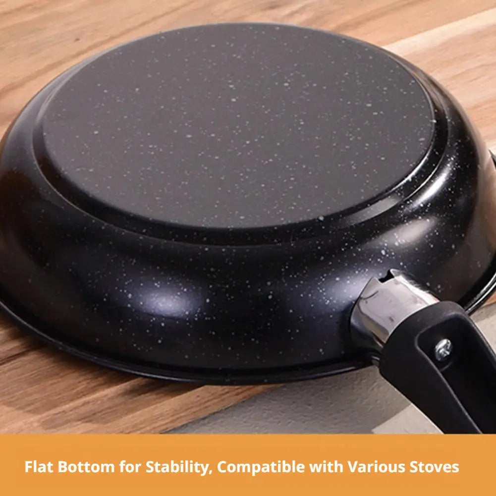 Sartén Antiadherente Mai Fan Shi para Freír en Casa, Sartén Individual para Freír Filetes, Sartén Multifuncional de Fondo Plano para Cocina, Olla de Hierro