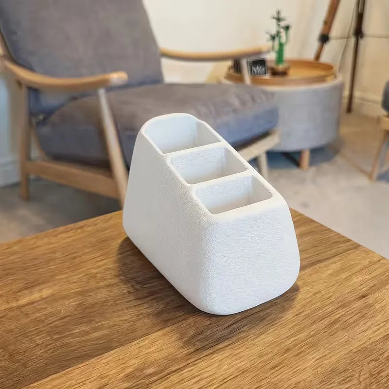 1 unidad de estante de almacenamiento para controles remotos, caja de almacenamiento para controles remotos, caja organizadora para escritorio y mesita de noche, cesta de almacenamiento multifuncional