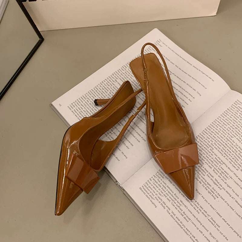 Sandalias de tacón alto para mujer, estilo de moda con punta en pico, diseño para banquetes y fiestas, verano 2026