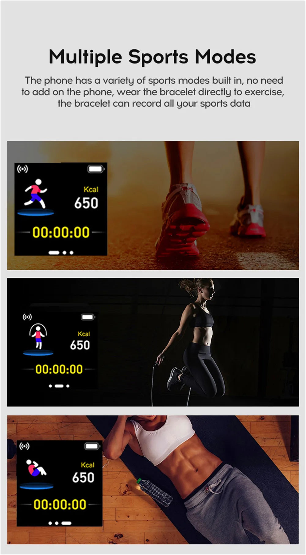 Reloj inteligente para hombre y mujer, pulsera con mensaje, Monitor de Fitness, regalo de cumpleaños, reloj electrónico para Android IOS