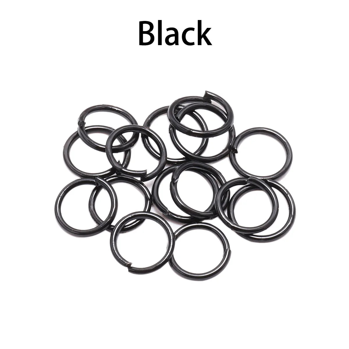 50-200 unids/lote 3-20mm anillos de salto conectores de anillos divididos para joyería Diy encontrar accesorios suministros al por mayor