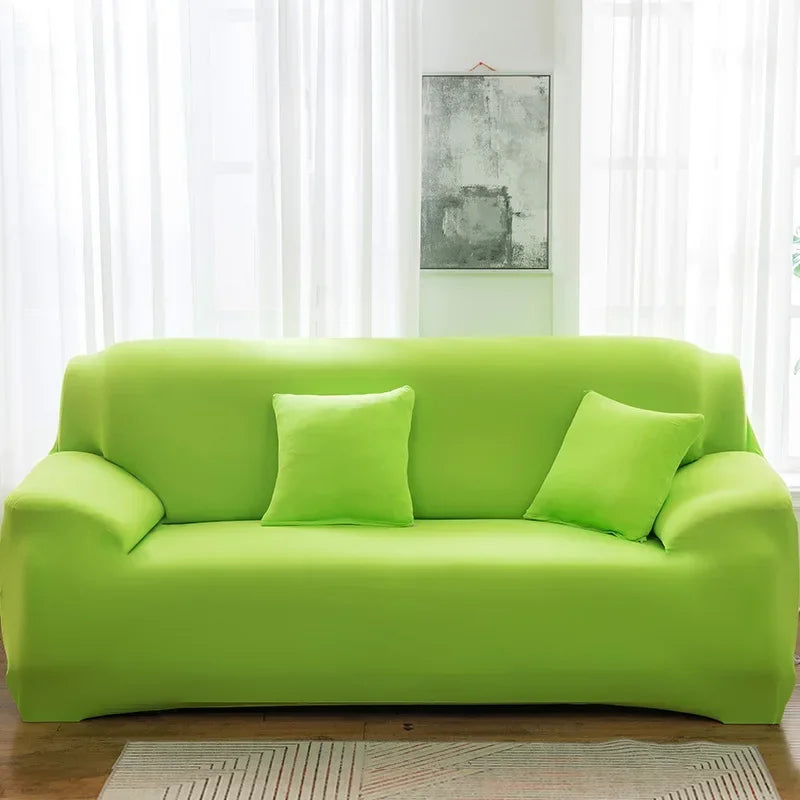 Funda de sofá fresca de seda de 1/2/3/4 plazas para sala de estar, funda de Coner Couh en forma de L, protector de sofá extensible de LICRA 2024, Unti Cat Dog