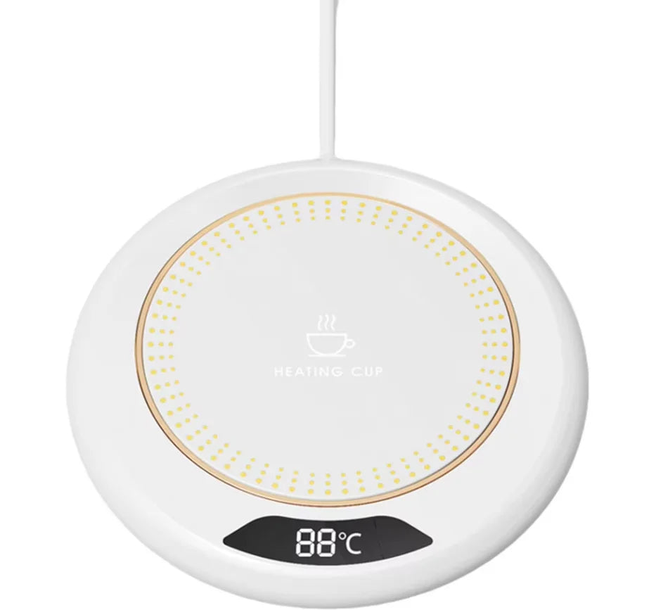 Nuevo Posavasos Calefactor USB con Temperatura Constante, Calentador Inteligente para Tazas de Café y Leche, Calentador Térmico Automático para Oficina y Hogar